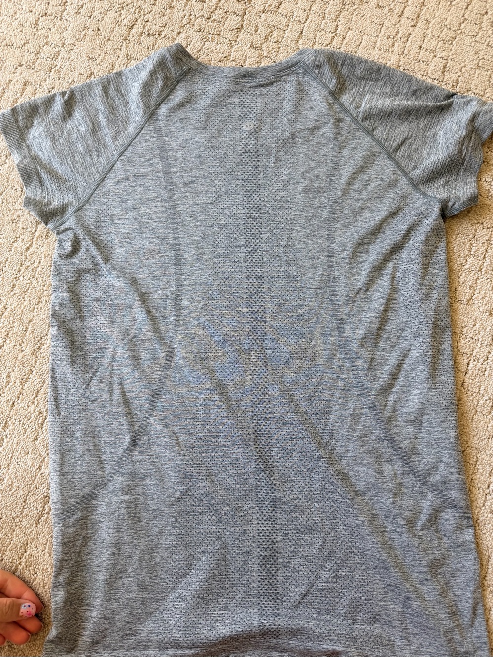 lululemon women’s swiftly tech tee- size 12 Heather Gray